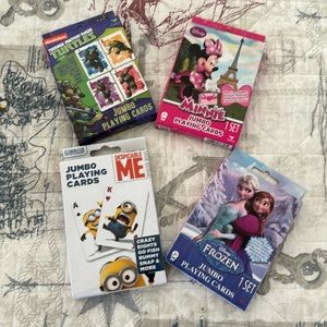 Jumbo Playing Cards sat of (4)